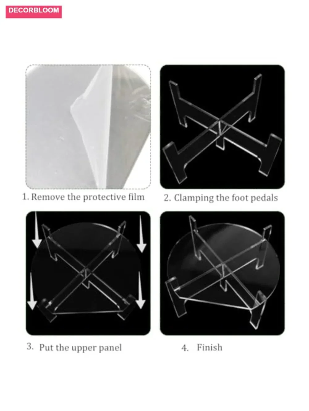Clear Acrylic Beverage Dispenser Stand, Elevated Serving for Parties, Fit 8in - Picture 5 of 6